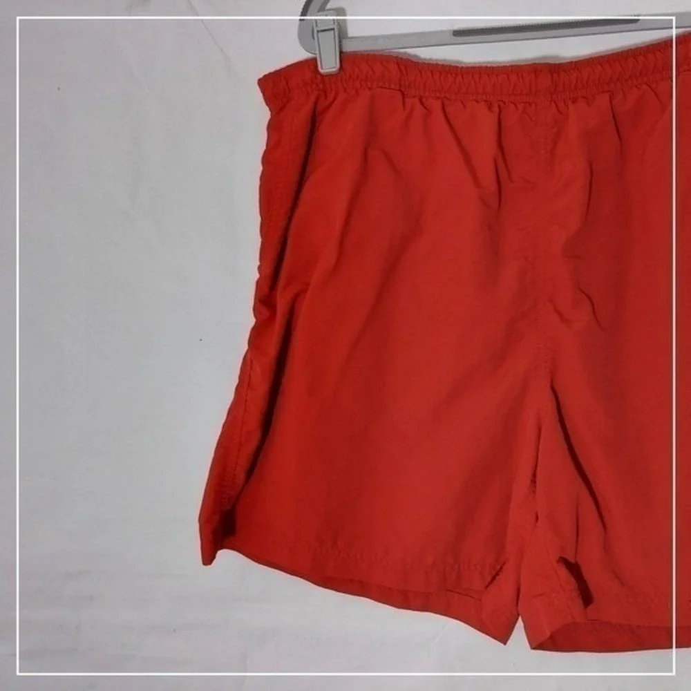 L.L.Bean Swim Trunks Men XL Red Quick Dry Mesh Lined Beach Vacation Board Shorts